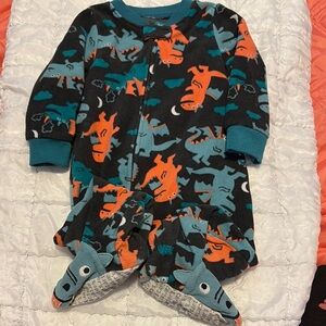 Carter's Teal and Orange Baby Onesie